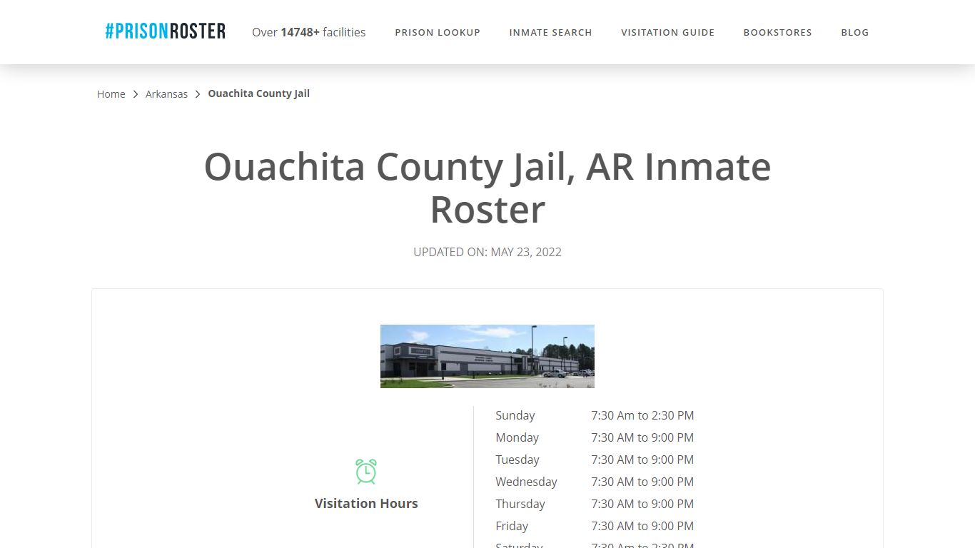 Ouachita County Jail, AR Inmate Roster
